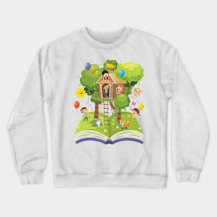 Book like a playground Crewneck Sweatshirt